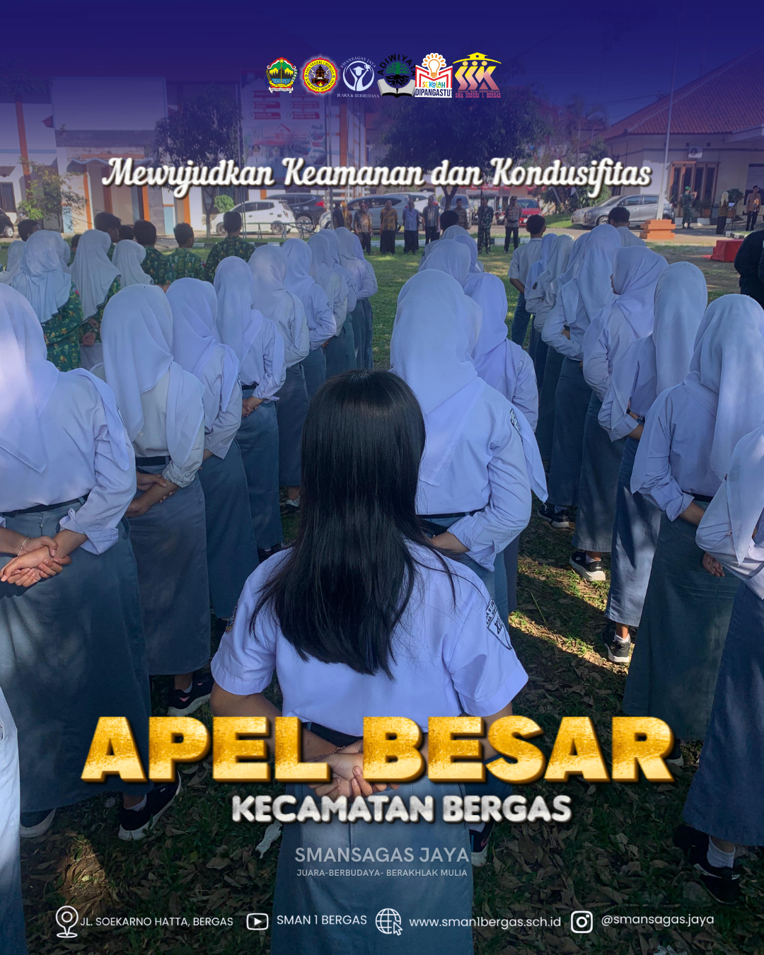 SMAN 1 Bergas Ikuti Apel Besar Kecamatan Bergas