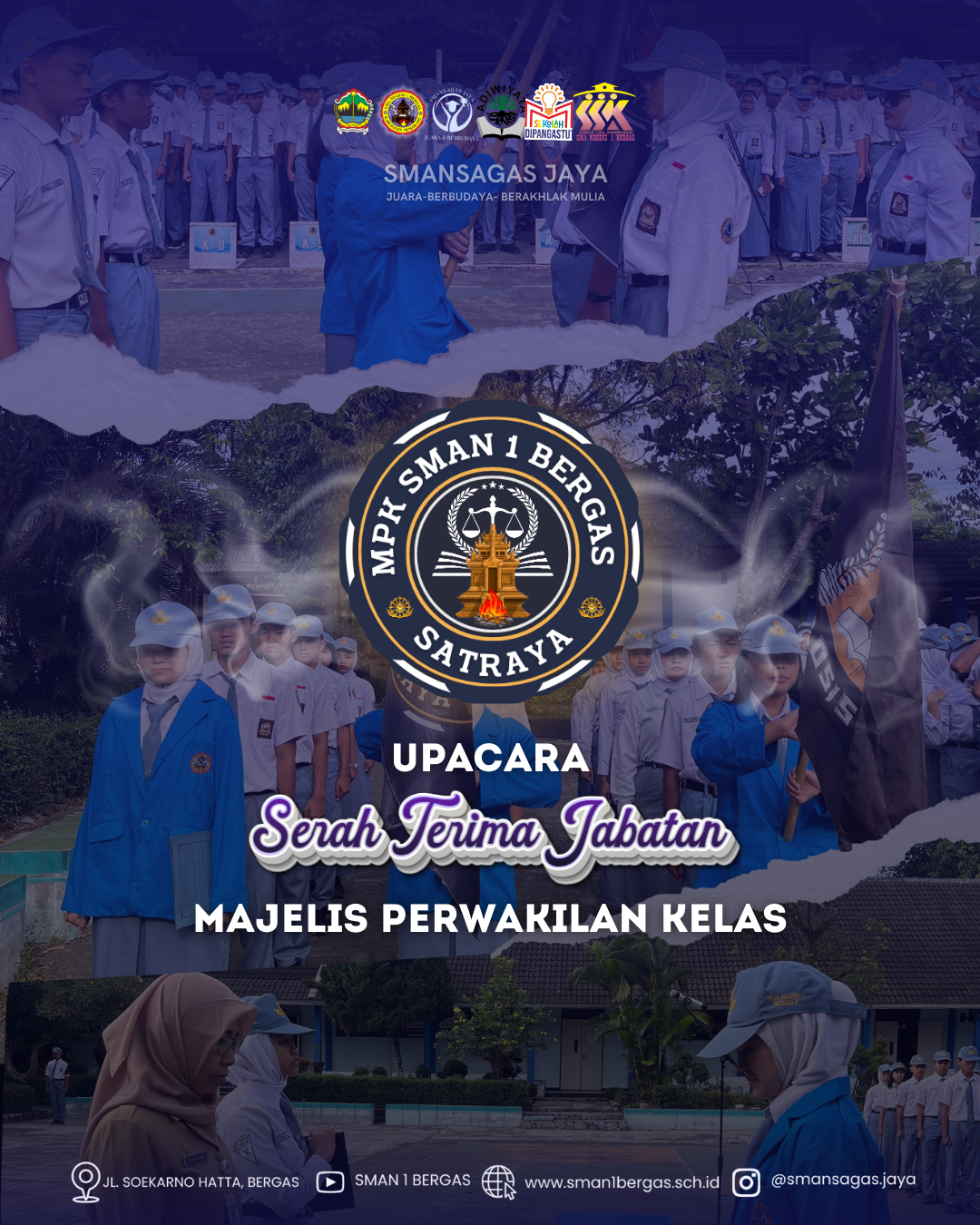 Serah Terima Jabatan dan Pelantikan MPK SMA Negeri 1 Bergas Masa Bakti 2025–2026