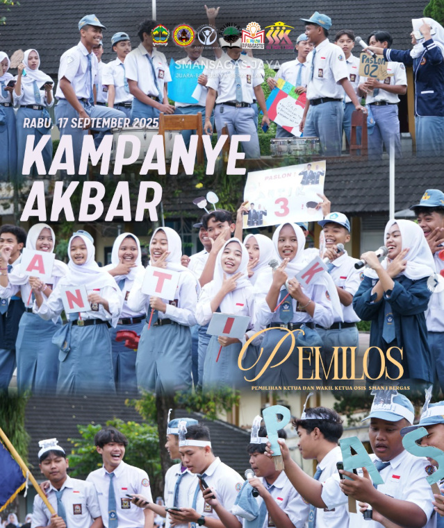 🔥 Kampanye Akbar OSIS SMAN 1 Bergas 2025/2026: Semarak Demokrasi Pelajar! 🔥