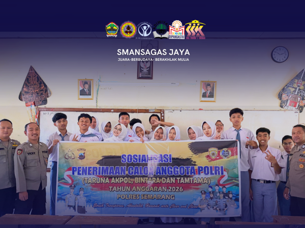 Sosialisasi Penerimaan Calon Anggota POLRI Tahun Anggaran 2026 di SMAN 1 Bergas