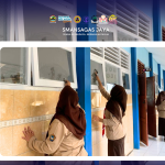 SMAN 1 Bergas Laksanakan Kegiatan Rutin Jumat Bersih Hari Ini