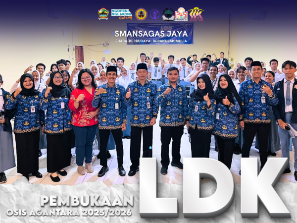 LATIHAN DASAR KEPEMIMPINAN (LDK) OSIS SMAN 1  TEMA “LEAD YOUR VIBE, BUILD THE TRIBE”RESMI DIBUKA OLEH KEPALA SEKOLAH