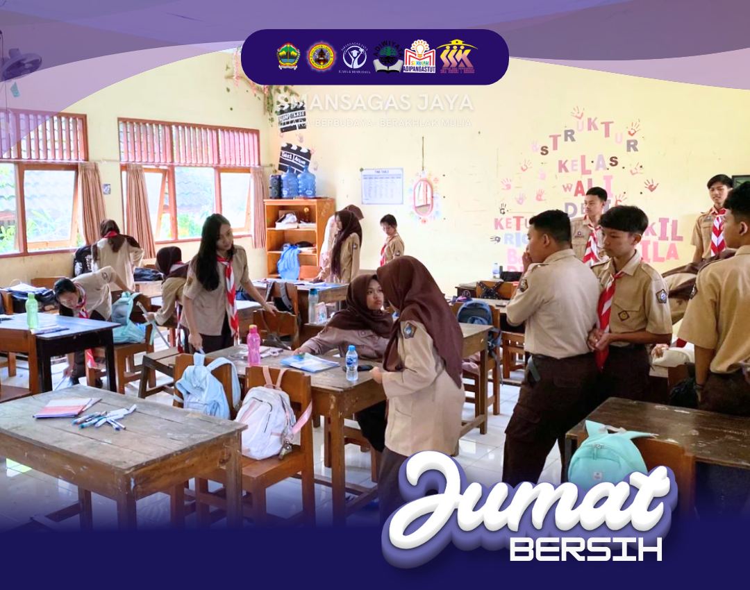 Jumat Bersih Wujudkan Program Sekolah Sehat di SMA Negeri 1 Bergas