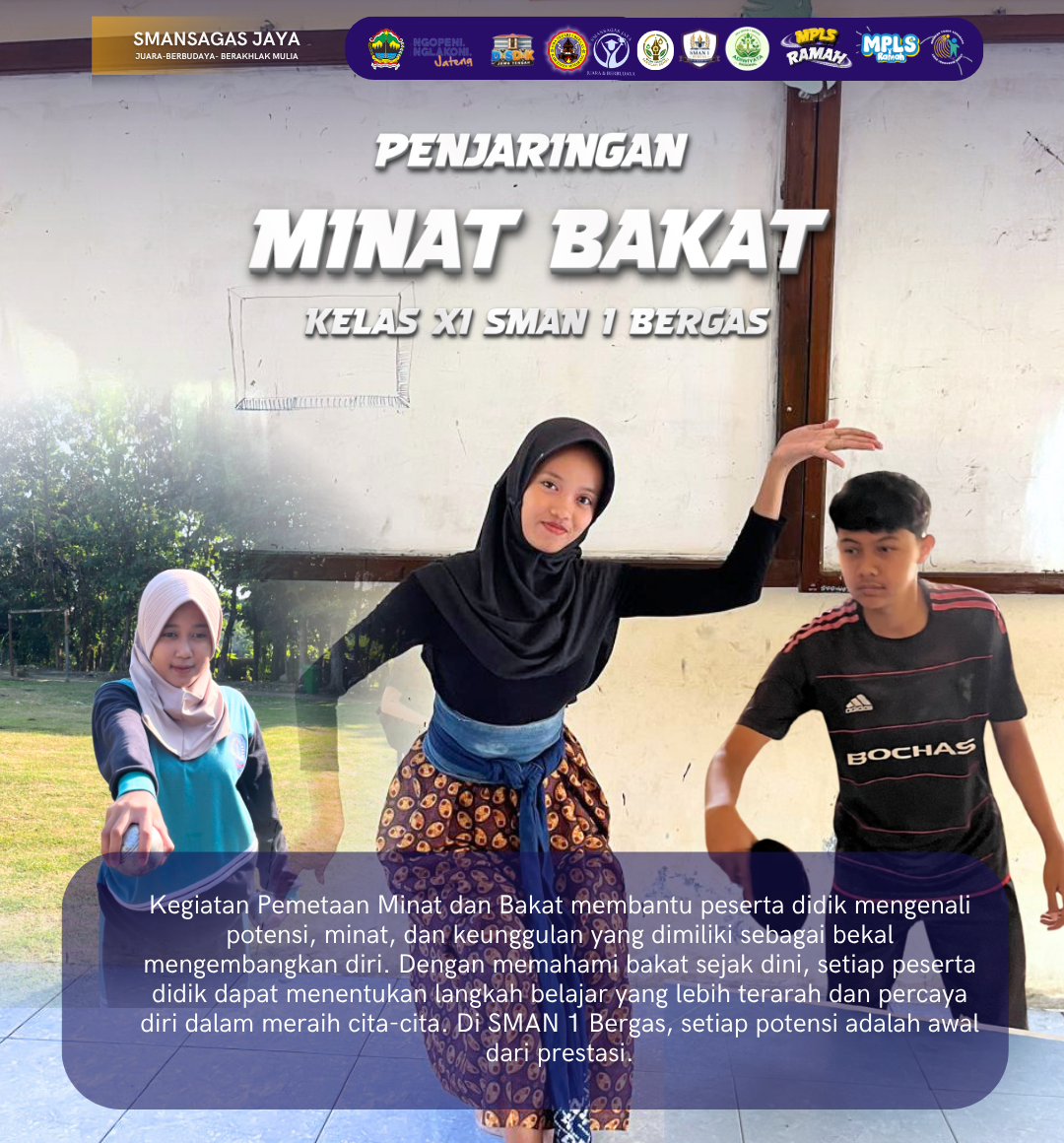 Kenali Potensi Sejak Dini: SMAN 1 Bergas Gelar Penjaringan Minat Bakat untuk Siswa Kelas XI